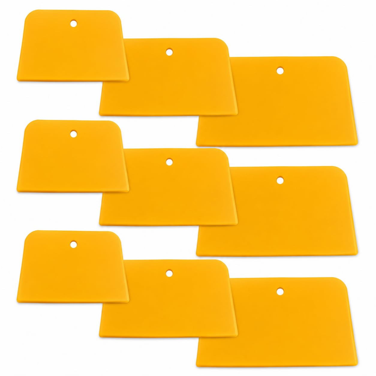 Set of 9 Body Filler Spreaders Automotive Body Fillers, DaKuan 4, 5, 6 Inch Reusable Plastic Spreader For Applying Fillers, Putties, Glazes, Caulks and Paint-picture-30