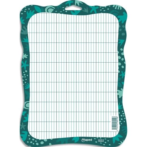 MAPED Pizarra blanca Smiling Planet 100% cartón, libre de plástico, duradero y resistente