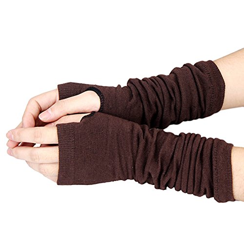 Image of Bold N Elegant Knitted Woollen Thermal Warm and Comfortable Fingerless Gloves Mittens Winter Gloves Accessories Hand Warmer Gloves