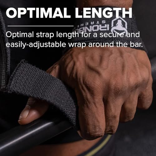 Lifting Straps (1 Pair) - Padded Wrist Support Wraps - For Powerlifting, Bodybuilding, Gym Workout, Strength Training, Deadlifts & Fitness - Image 8
