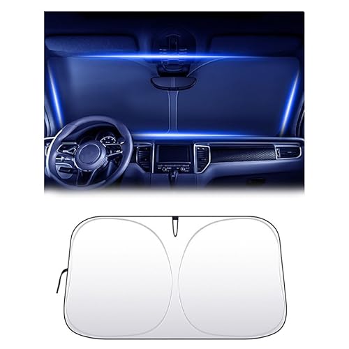 YYTERI Coche Parabrisas Parasol Lunas Delanteras, para Citroen Ds7 DS 7 Crossback 2018-2023 Plegable Aislamiento TéRmico Rayos UV ProteccióN Interior Accesorios