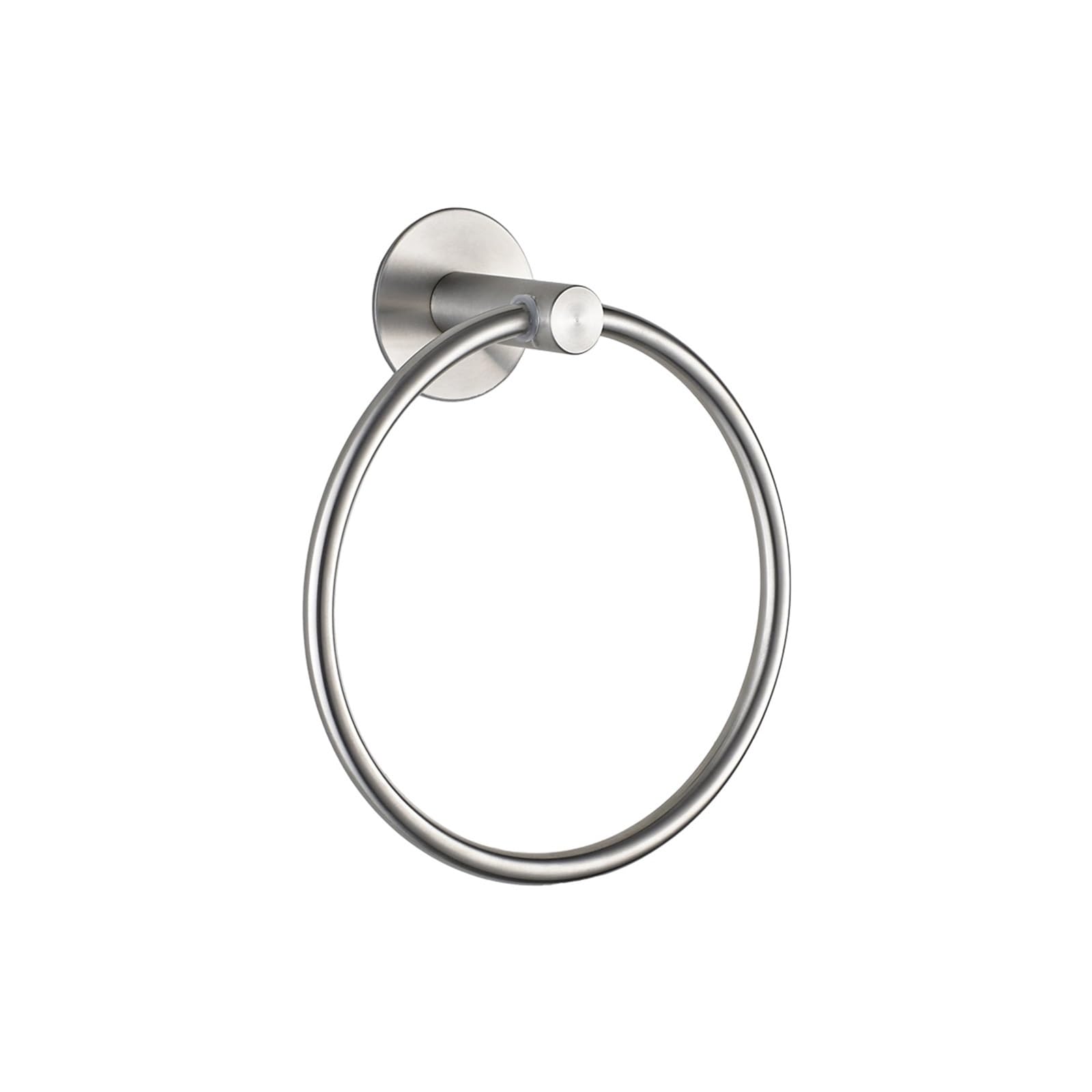 Toilet Roll Holder Wall Mounted 304 Stainless Steel Punch-Free Towel Ring Modern Minimalist Toilet Paper Holder Roll(Towel Ring)
