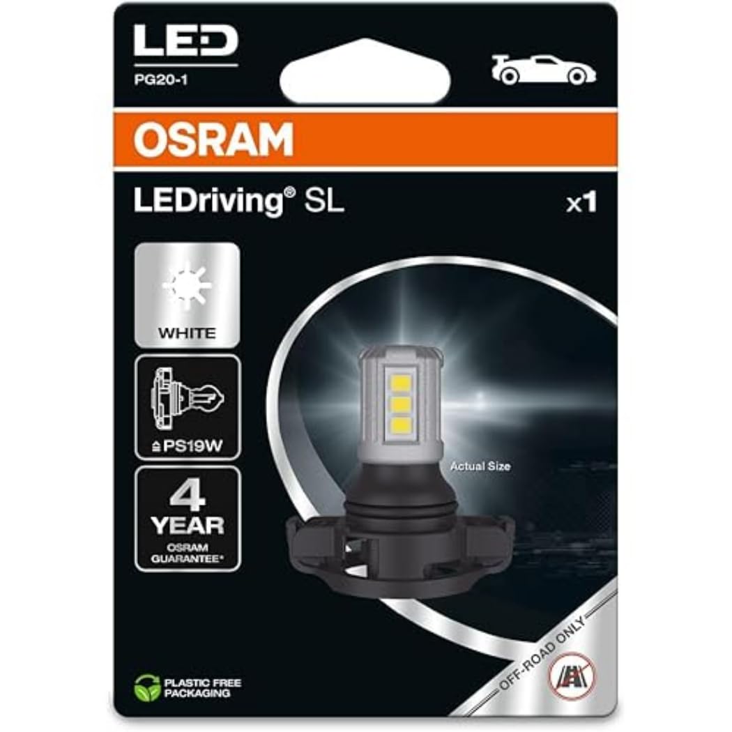 OSRAM LEDriving SL, ≜ PS19W, White 6000K, LED Retrofit, offroad use only, Blister (1 lamp)