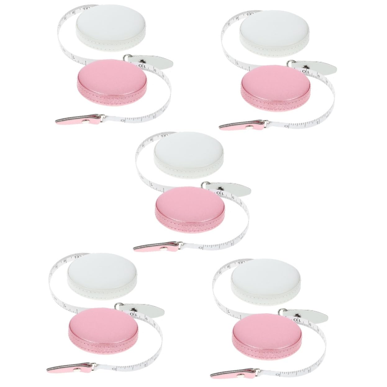 VILLCASE 5 Set Retrattile Misuratore Tascabile Per Misurazioni Corporee Pratico Uso Facile Da Portare 2 Pezzi*5