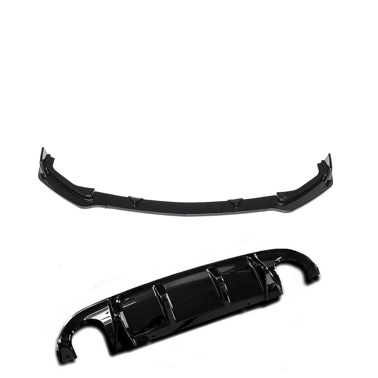 Spoiler avant Infiniti Q50 lame protection et diffuseur noir brillant