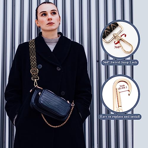 Image of Long Keeper Wide Purse Strap - Adjustable Shoulder Strap Crossbody Handbag Replacement Bag Strap Guitar Straps