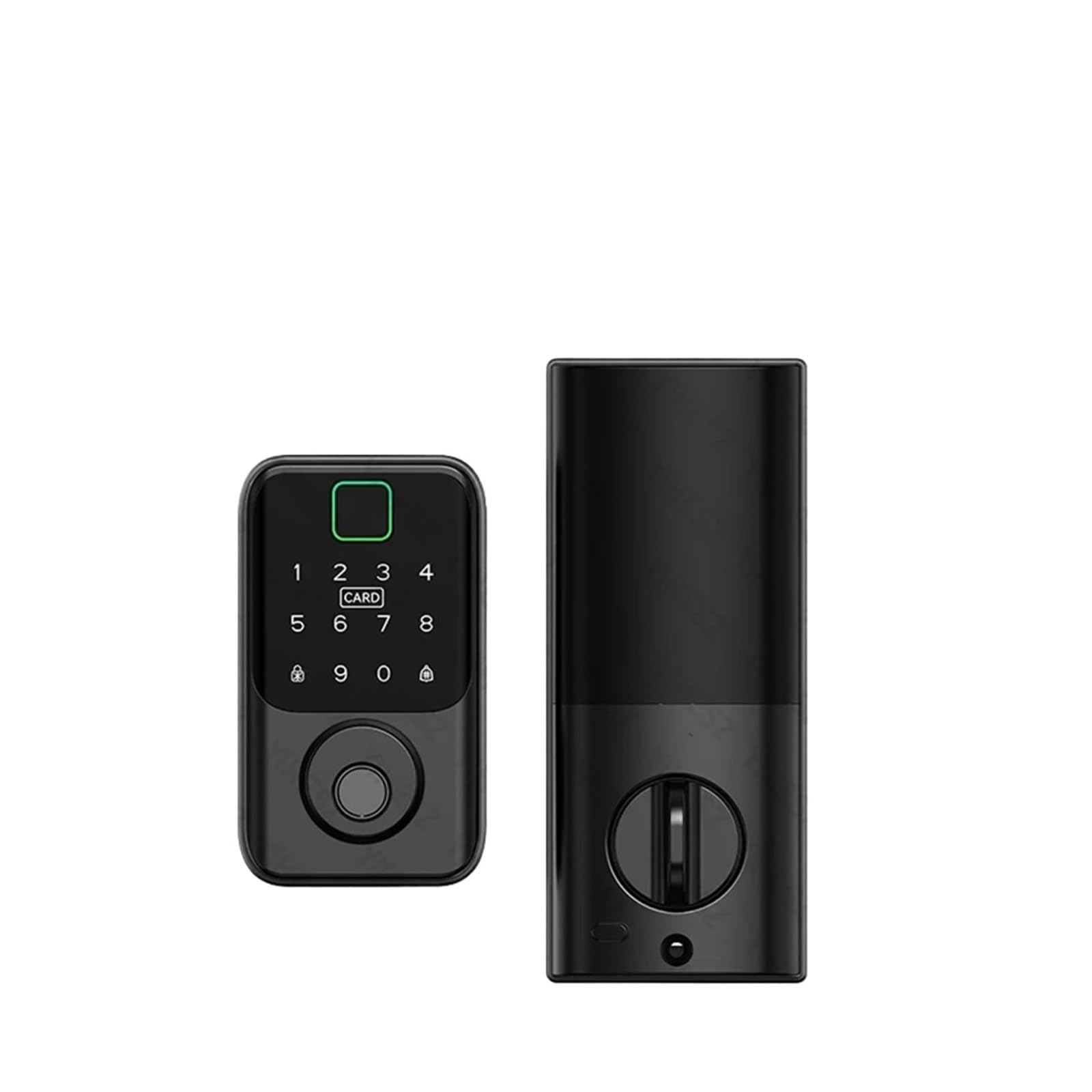 Oshpmbdlyfj Fingerprint Tuya Ble Digital Electronic Smart Deadbolt Door Lock Password Card Key Unlock Keyless Entry For Smart Home(Fingerprint)