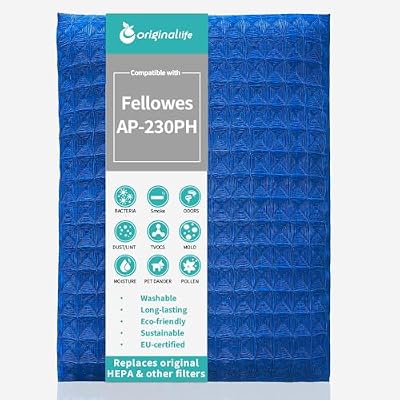 Air Purifier Filter for Fellowes AP-230PH, Washable & Reusable,Originallife ULTRA