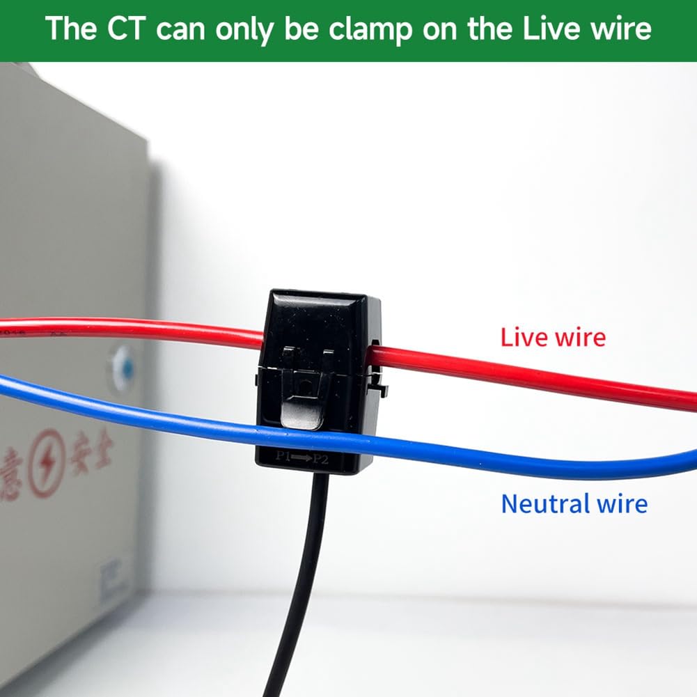 Tuya Life - Medidor de energía WiFi de 3 fases, 300 A, pinza de corriente, transformador de corriente, monitoreo y grabación del consumo de larga duración