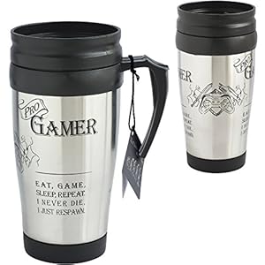 Arora Ultimate Gift for Man Gamer Travel Mug 8860, Ceramic, Black