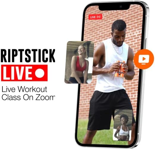 Miniatura 3 de Entrenamiento RipStick - Entrenamiento de resistencia y fuerza, entrenamiento de la parte superior del cuerpo y Riptstick de rehabilitación articular