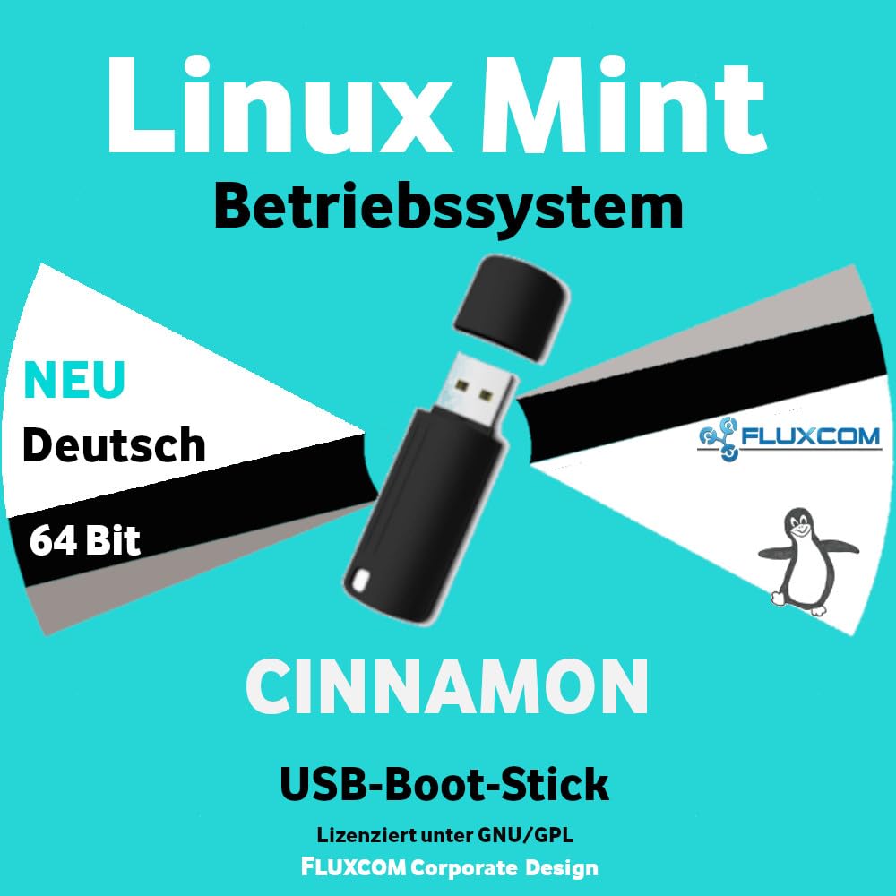 Linux Mint 22.3 Cinnamon USB 64 Bit, komplettes Betriebssystem