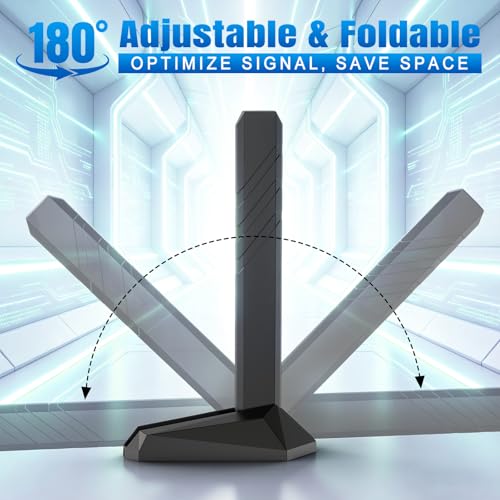 Image of Eightwood WiFi 7 Gaming PC Motherboard Antenna Tri-Band Magnetic Base Antenna with Push-on Connector for ASUS ROG Strix, TUF Gaming, ROG Crosshair, ProArt, Prime Series WiFi 7 Motherboards