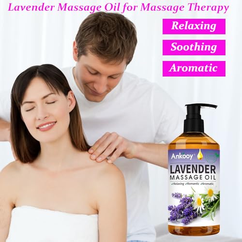 image for ANKOOY 3 Pack Massage Oil for Massage Therapy,Sore Muscle Arnica Oil &
