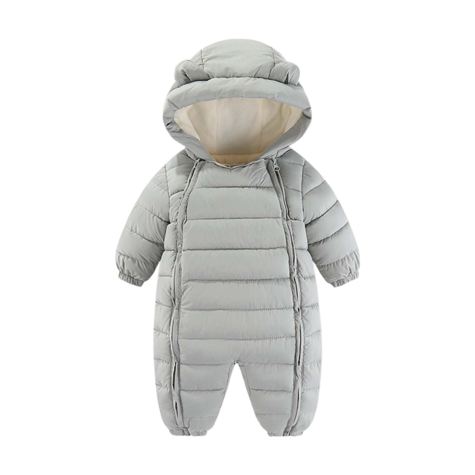 Generisch Traje de nieve para bebé recién nacido, ropa de invierno, abrigo, mono, niño, niña, chaqueta con capucha