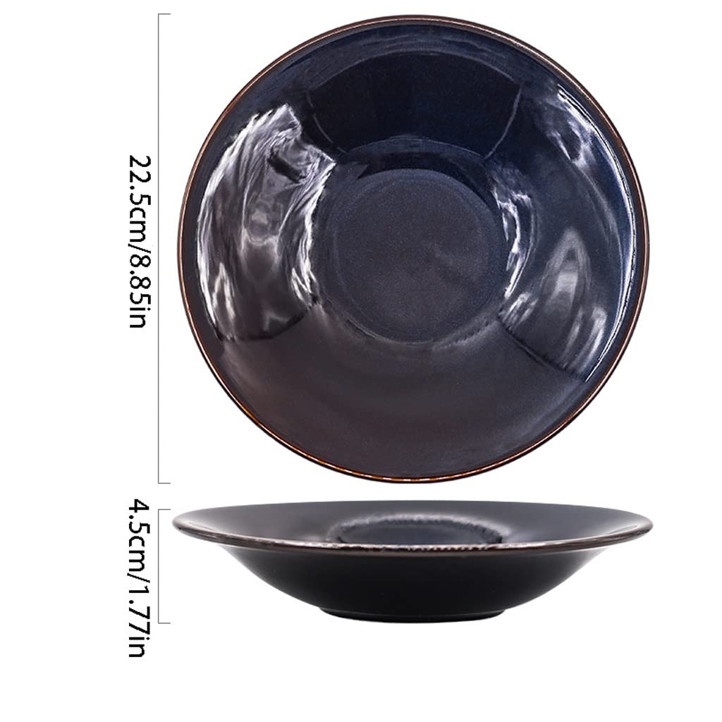 Kreatywna miska na sałatkę Nordic ceramiczna salaterka kuchnia restauracja talerz sałatkowy na owoce i warzywa strona główna okrągła miska na makaron przekąska deserowa miski do se