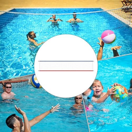 Filet de volley de piscine extérieur réglable pour jeux d'eau - 4