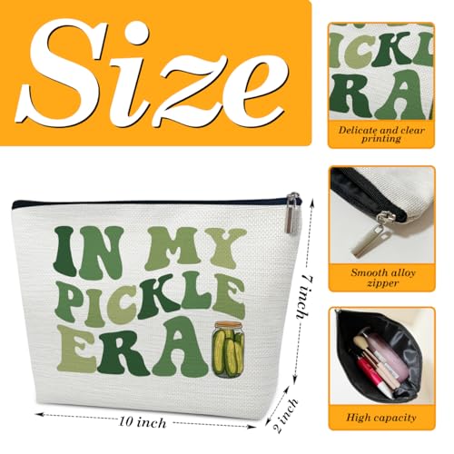 Funny Pickle Gifts for Pickle Lovers, Cool Gifts for Best Friends, Makeup Travel Toiletry Bag, Thank You Present for Women, Birthday Present for Sister, Teen, Bestie, Daughter, Niece, Bff2