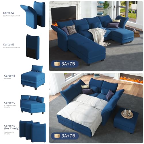 Luxury Sectional Sofa with Recliners