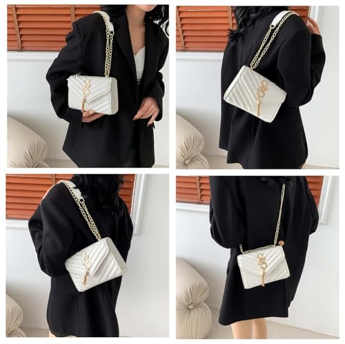 Crossbody Bags for Women Trendy Purse for Ladies Shoulder Sling Tote Handbag Quilted Texture Fashion Versatile Y2K2