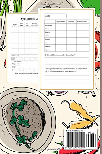 Low Fodmap Food diary: Food allergy & Symptoms Tracker | Food intolerance Diary to track foods, triggers and Symptoms to help improve to help improve Crohn's, IBS and digestive disorders