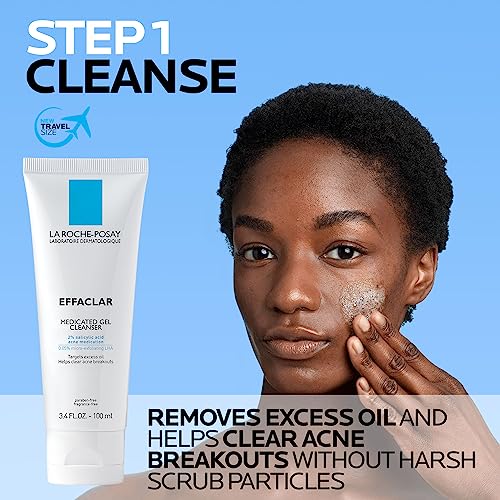 image for La Roche-Posay Acne Skin Care Set, Toleriane Double Repair Matte Moist