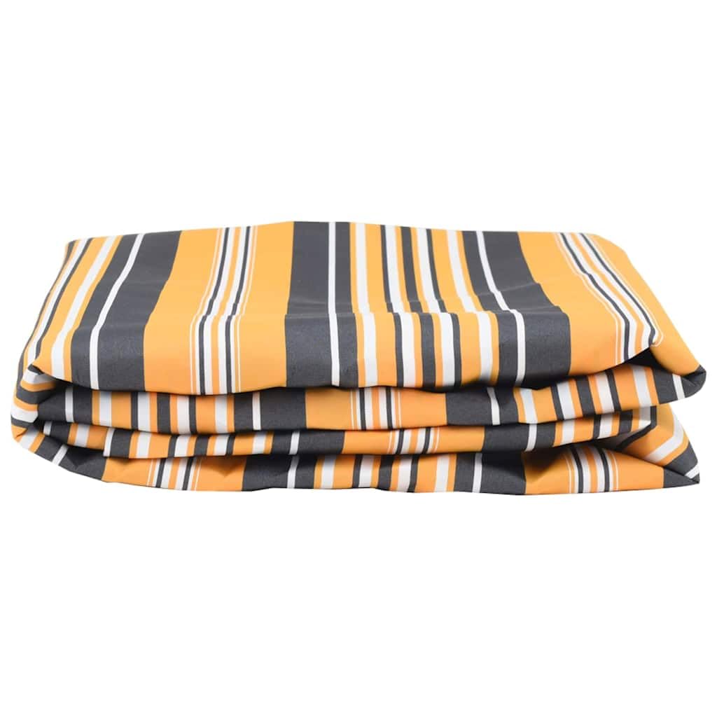 Telo di ricambio per tenda da sole Giallo e Grigio Poliestere resistente all'acqua UV per balconi giardini patio veranda protezione ombreggiante esterna