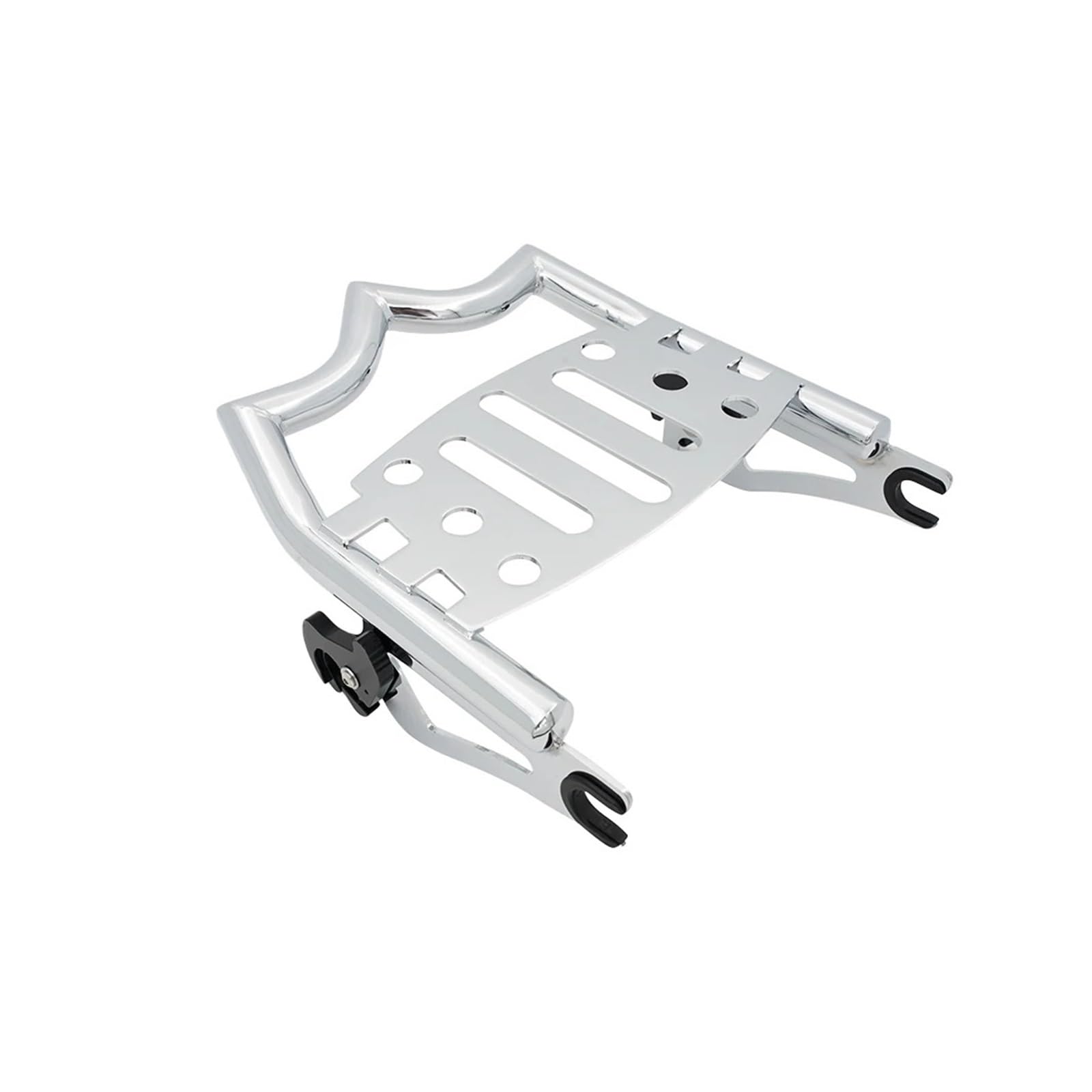 Pasuje Do Motocykla Pasuje Do Touring Street De Road King 2025 Style Tylny Bagażnik Tylny regał na bagażnik motocyklowy Moto Tylny bag(Chrome)