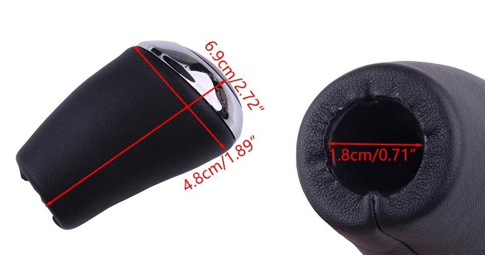 Pomello Cambio 5 Marce Nero In Plastica Per Mazda 2 MK2 2007-2014, Ricambio Originale DL4146030