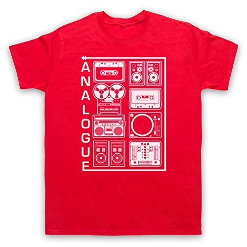 T-shirt analogue audio equipment hommes finitions haut de gamme