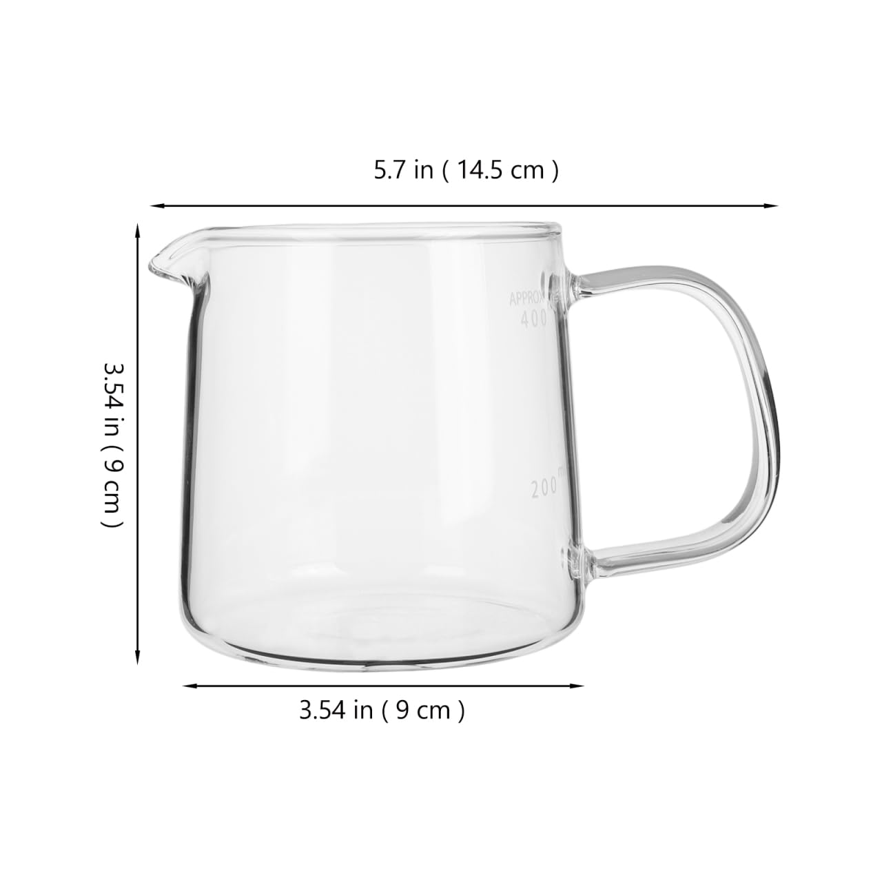 Caraffa in vetro borosilicato trasparente resistente al calore per caffettiera per casa e caffè