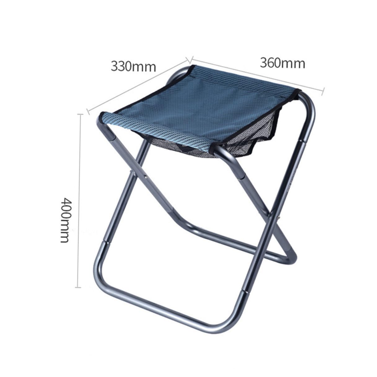 ULTECHNOVO Sgabello Pieghevole Portatile in Lega di Alluminio Resistente e Facile da Montare, per Campeggio e Spiaggia, Seduta Comoda per Escursionismo e Pesca