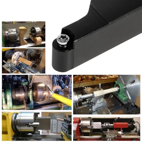 Portaherramientas para torno SRACR1212H06 con 10 insertos de carburo miniatura 6