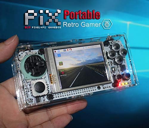 E&M Gameberry Retropie Lakka Raspberry Pi 2.8 Inch Handheld Gaming Device Retro Game Module HD Screen 4000mA Lithium Battery