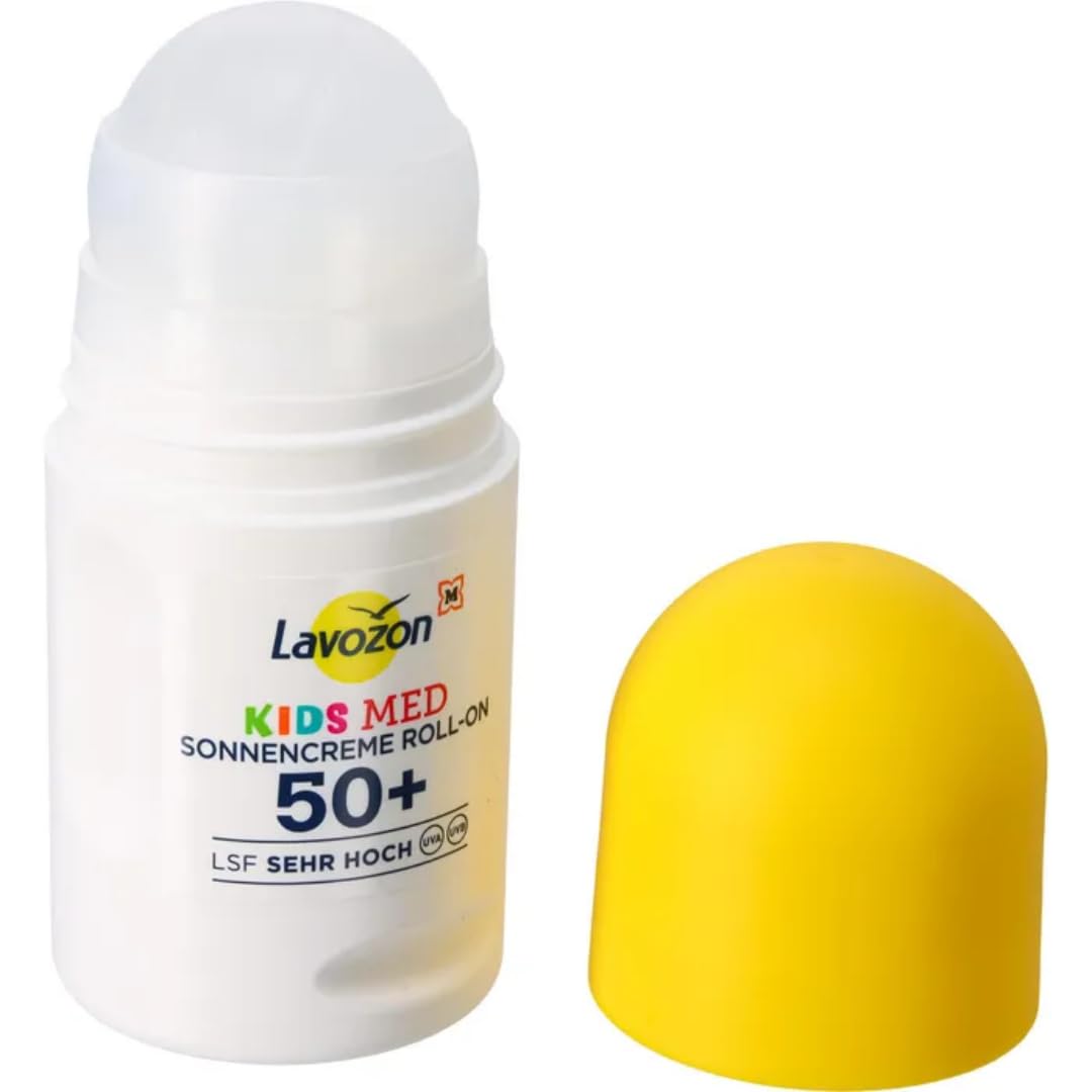 LAVVOZON Sonnencreme Kids MED Roll-On, LSF 50+, 75ml, wasserfest, 4 Er