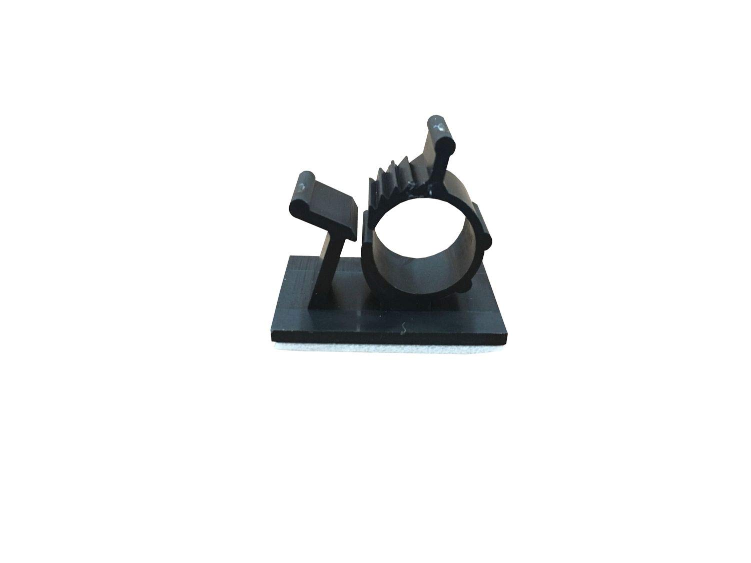 Cable Clamp, Black, self-Adhesive, Choose: Size and Quantity, Menge (Colour):5 Pieces, Diameter:10-12.5mm