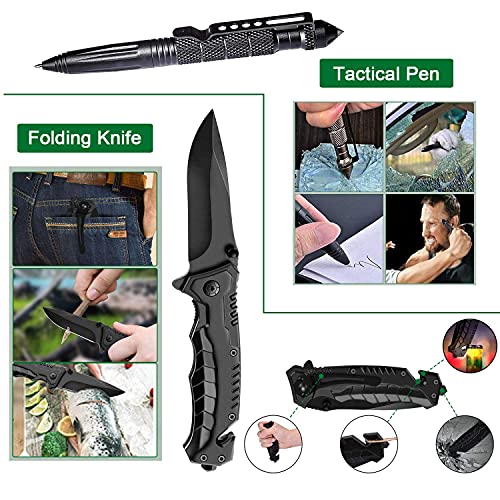 Angieast Survival Kit 35 in 1, First Aid Kit, Survival Gear, Survival Tool Gifts for Men Boyfriend Him Husband Fathers Day Camping, Hiking, Hunting, Fishing by Angieast - Image 4