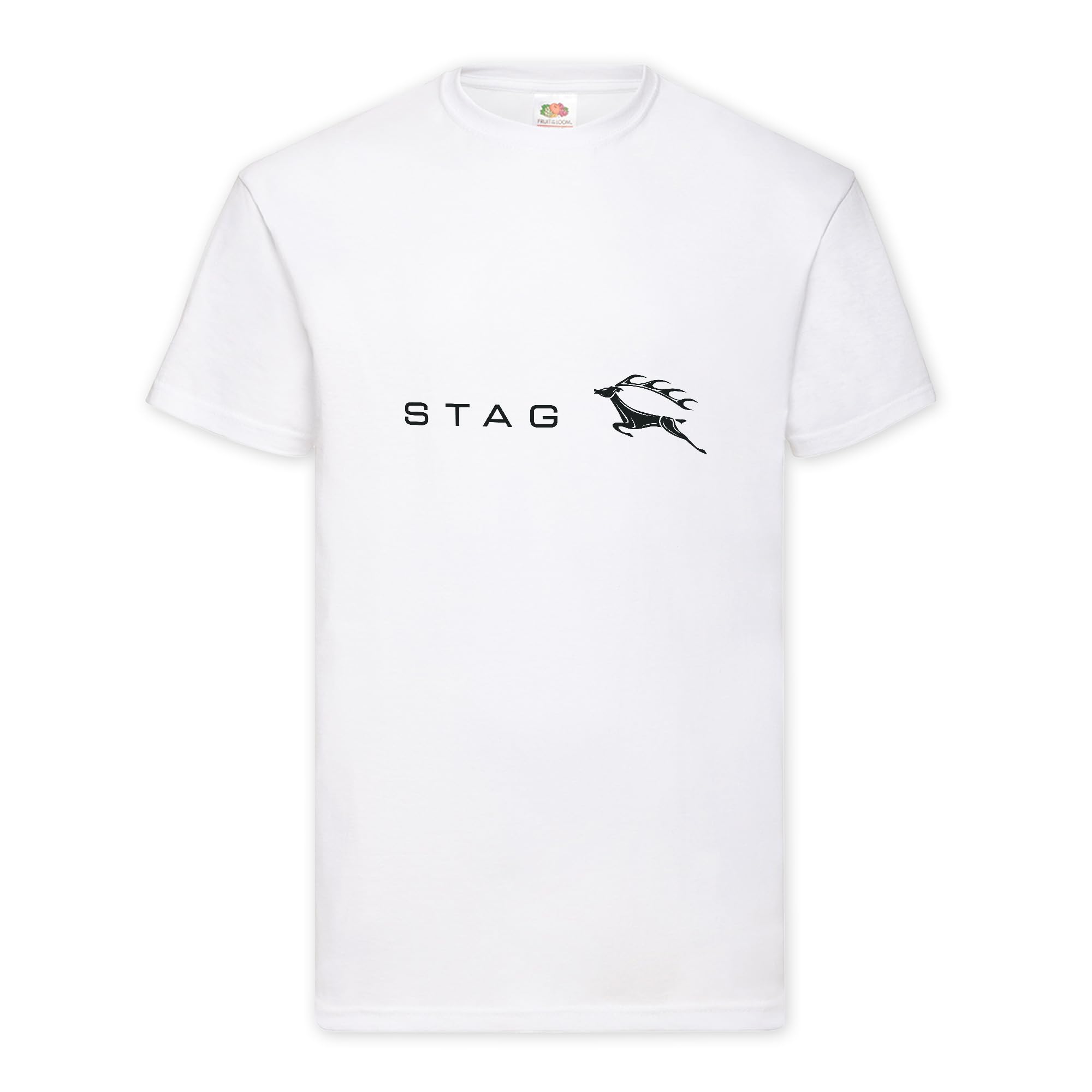 British Motor Heritage Men's White Triumph Stag T-Shirt Classic British Car Enthusiast Official Licenced Product (Uk, Alpha, L, Regular, Regular, )