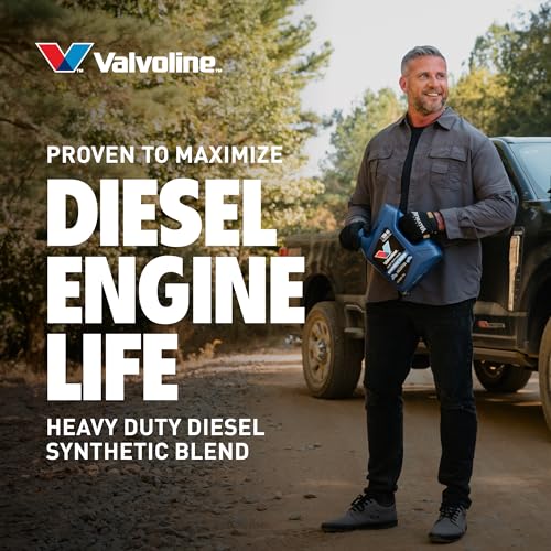 Image of Valvoline Heavy Duty Synthetic Blend 15W-40 Diesel Engine Oil 1 GA, Case of 3