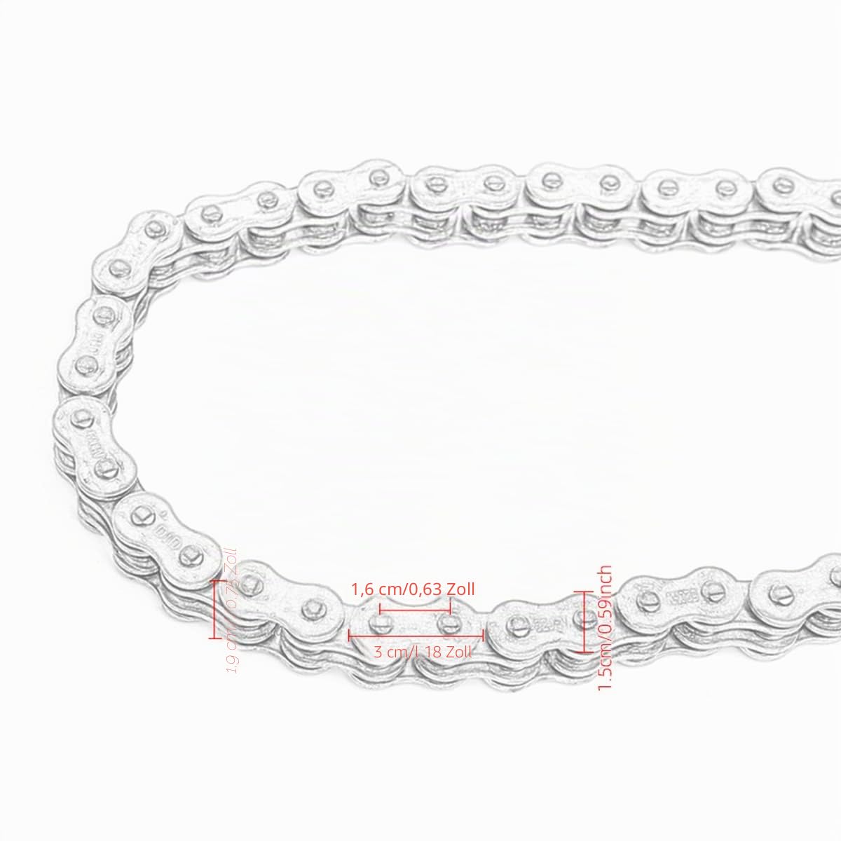 Motorradkette Öldichtungskette DID O-Ring 520 525 530 Ketten 120 Glieder für ATV Quad MX Enduro Motard Racing Driving Chain (520HV-120L)