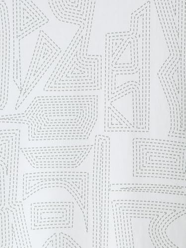 Image of WROGN Men's 100% Cotton T-Shirt | Stitch All-Over Print | Oversized Fit