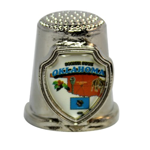 Souvenir Thimble - Oklahoma - OK