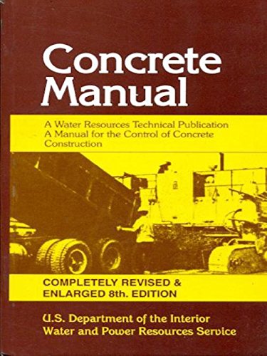CONCRETE MANUAL (PB 2001) [Paperback] U.S.D.I.