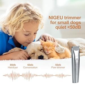 Dog-Clippers-Grooming-Kit-Hair-Clippers-with-Nail-Grinder-Set-4-in-1-Cordless-Electric-Trimmer-Low-Noise-Paw-Trimmer-USB-Rechargeable-Quiet-Nail-Grinder-Shaver-for-Cats-and-Other-Pets-Sliver - Cucciolini Doodles   Dog-Clippers-Grooming-Kit-Hair-Clippers-with-Nail-Grinder-Set-4-in-1-Cordless-Electric-Trimmer-Low-Noise-Paw-Trimmer-USB-Rechargeable-Quiet-Nail-Grinder-Shaver-for-Cats-and-Other-Pets-Sliver