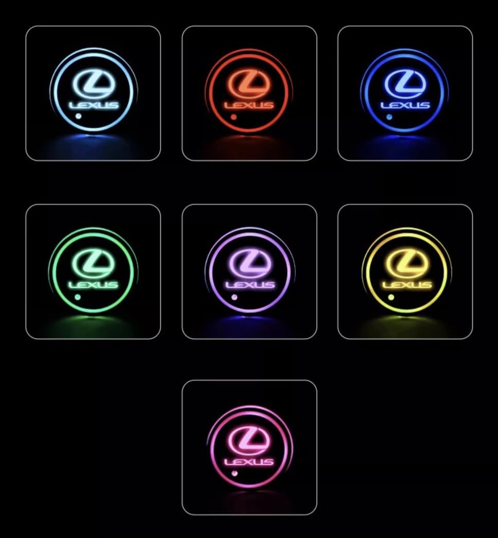 ドリンクホルダーマットLED青HS/LS/GS/RX/NX/CT/IS/SC/LX希少！