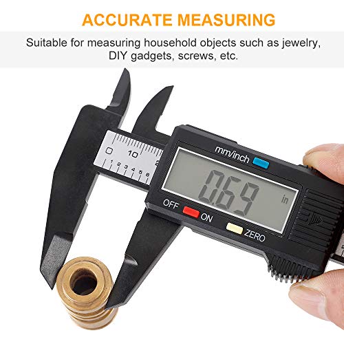 digital caliper sangabery 0-6 inches caliper with large lcd screen auto - off feature inch and millimeter conversion measuring tool perfect for householddiy measurment etc