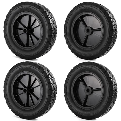 Covzoe 4 Pack 8 x 1.75 Inch Hand Truck Wheels,