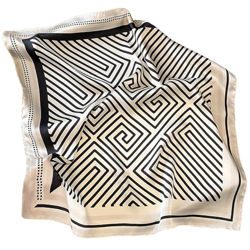 JERLA 100% Pure Mulberry Silk Square Scarf for Hair-27''x27'' Women Men Natural Silk Neckerchief Headscarf2