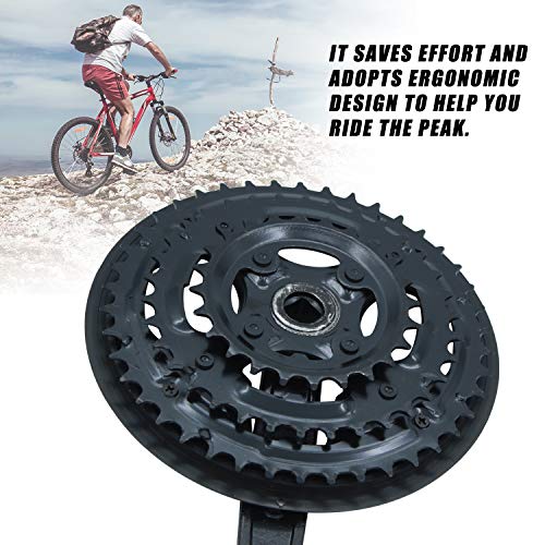 image for ColouredPeas Square Cone Mountain Bike Cranksets 6/7/8 Speed 42T 34T 2