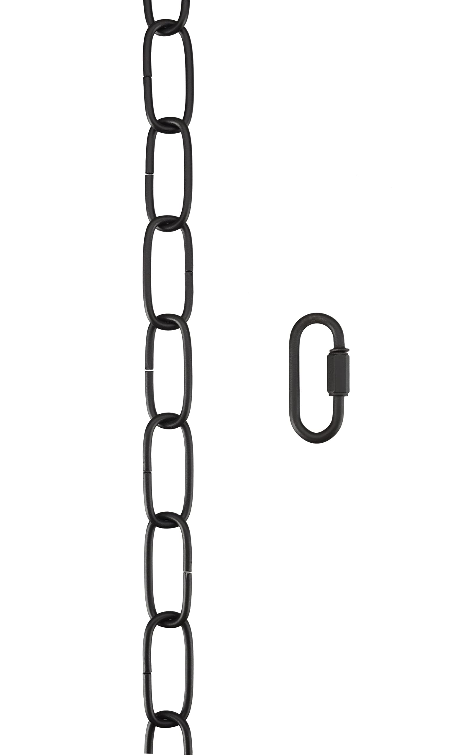 Aspen Creative 21111-51,Steel 3 Feet Heavy Duty Chain &amp; Quick Link Connector for Hanging Up Maximum Weight 40 Pounds-Lighting Fixture/Swag Light/Plant in Antique Brass.11 Gauge.